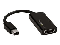 StarTech Adaptateur Mini DisplayPort vers HDMI - Convertisseur Mini DP vers HDMI - M/F - Ultra HD 4K 60 Hz - Noir - Convertisseur vidéo - DisplayPort - HDMI MDP2HD4K60S