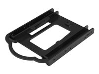 Startech Support de fixation pour disque dur 2,5" dans baie 3,5" - Installation sans outils (BRACKET125PT) - Adaptateur pour baie de stockage - 3,5" à 2,5" - noir - pour P/N: M2E4SFF8643, PEX4SFF8643, U2M2E125 BRACKET125PT
