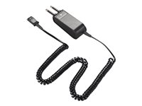 Poly SHS 1963-03 - Adaptateur double broche - Conformité TAA - Déconnexion rapide mâle pour 4 fils mâle - 3.05 m - bobiné, usage intensif 8K6V3AA#AC3