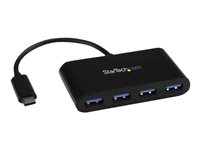 Startech Hub USB 3.0 compact à 4 ports alimenté par bus - Concentrateur USB Type-C - USB-C vers 4x USB-A - Concentrateur (hub) - 4 x SuperSpeed USB 3.0 - de bureau HB30C4AB